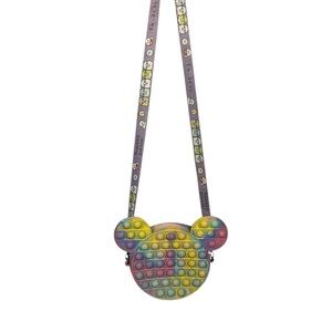 Sumikko Gurashi Multicolor Rainbow Pop It Silicone Mickey Mouse Crossbody Purse